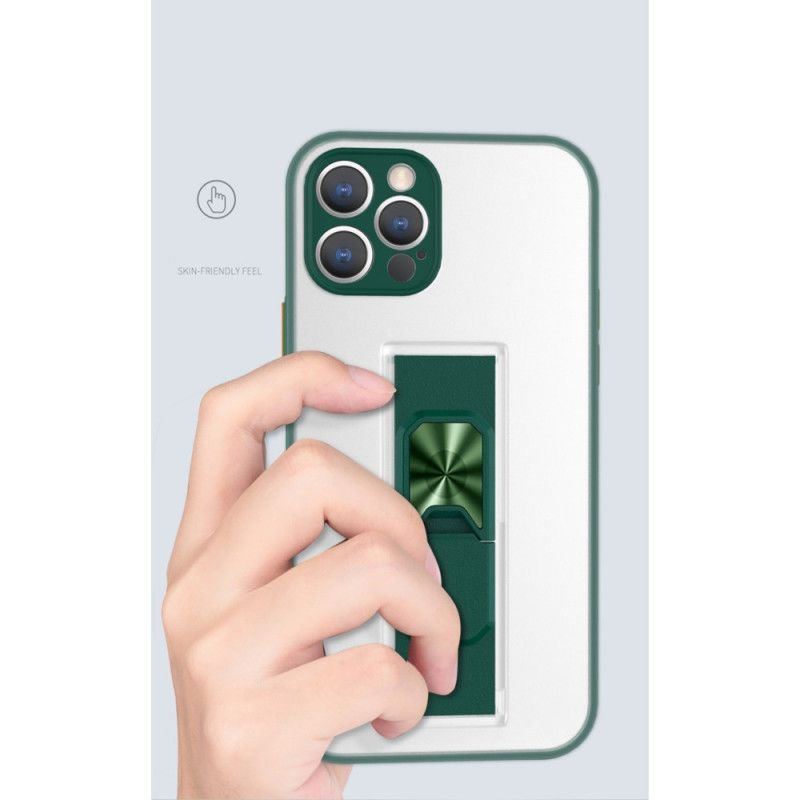 Hoesje voor iPhone 11 Pro Rood Zwart Verticale En Horizontale Verwijderbare Steun
