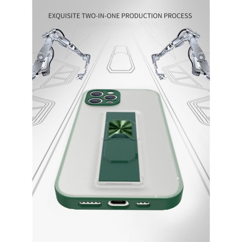 Hoesje voor iPhone 11 Pro Rood Zwart Verticale En Horizontale Verwijderbare Steun