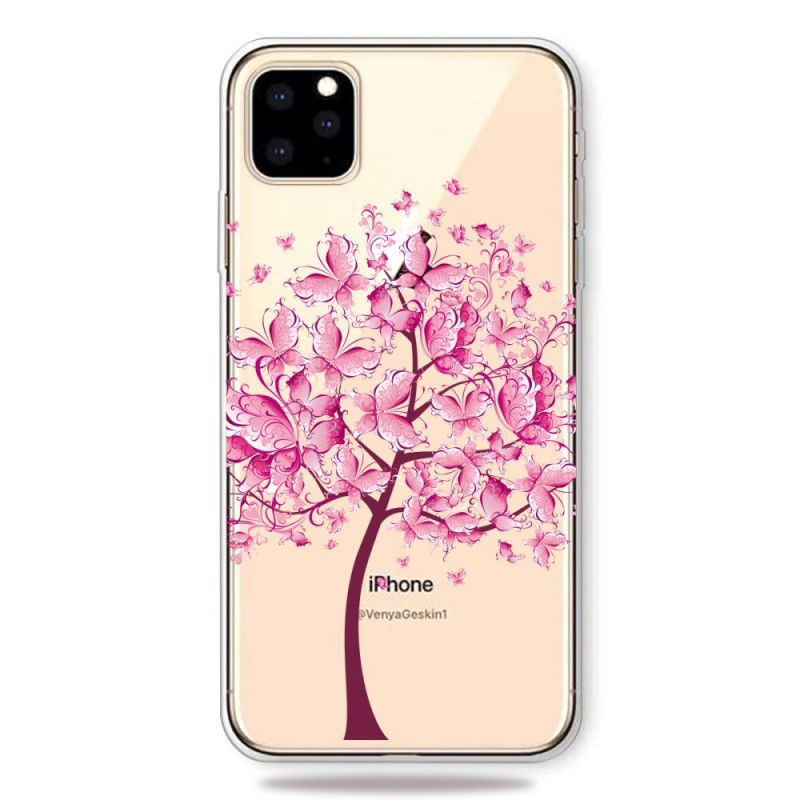 Hoesje voor iPhone 11 Pro Roze Boomtop