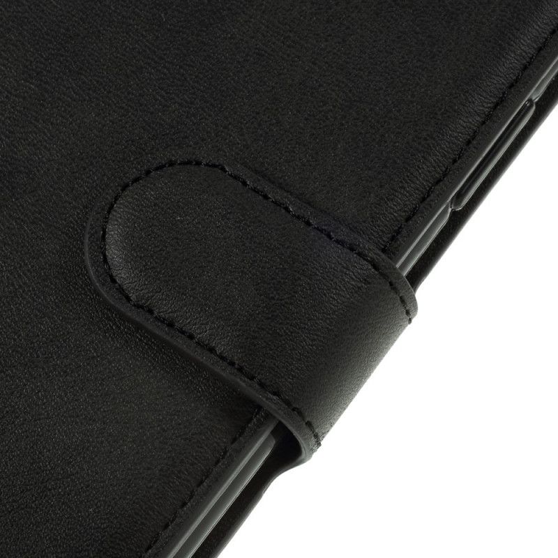 Leren Hoesje iPhone 11 Pro Grijs Zwart Leereffect Azns