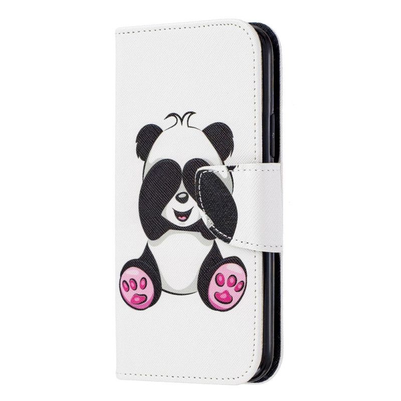 Leren Hoesje voor iPhone 11 Pro Leuke Panda