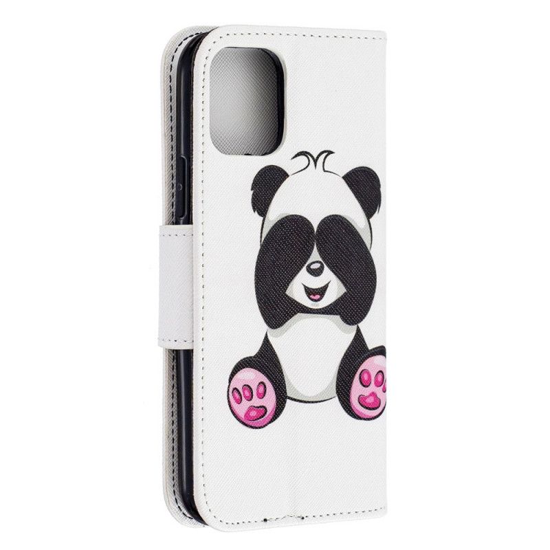 Leren Hoesje voor iPhone 11 Pro Leuke Panda
