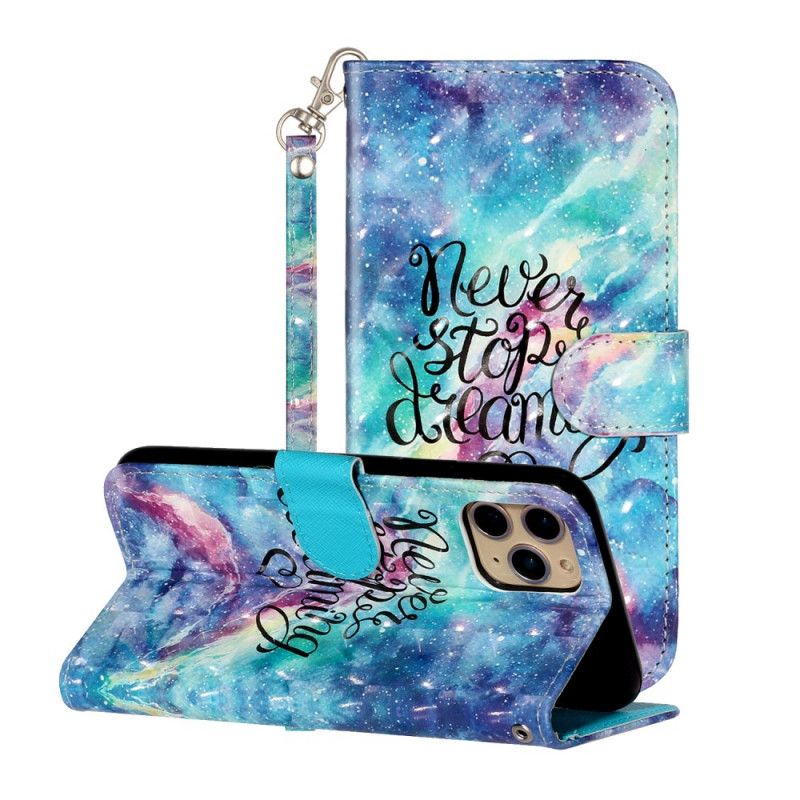 Leren Hoesje voor iPhone 11 Pro Stop Nooit Met Riem