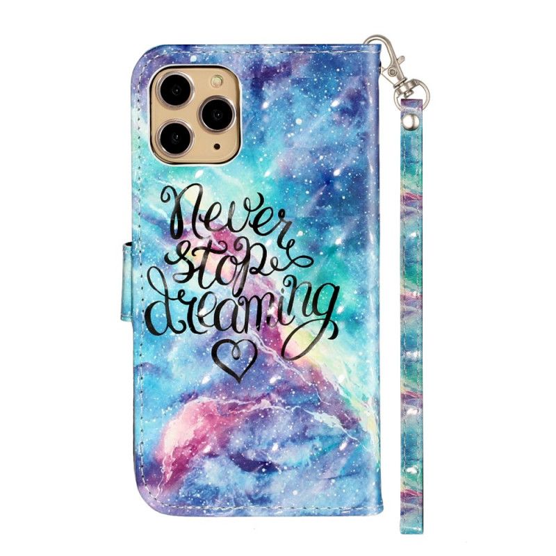 Leren Hoesje voor iPhone 11 Pro Stop Nooit Met Riem