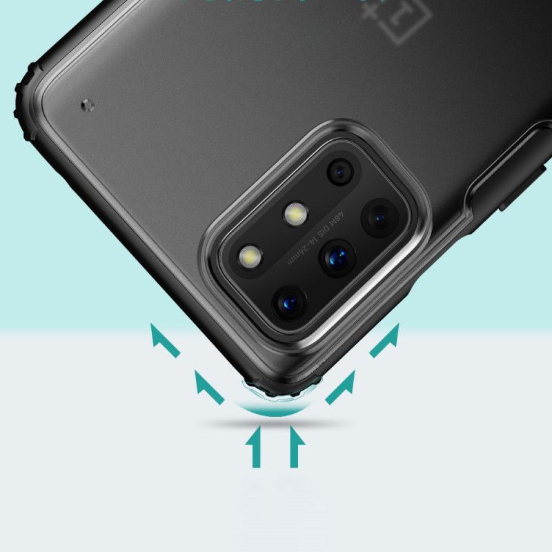 Case Hoesje OnePlus 8T Rood Zwart Telefoonhoesje Frosted Hybride