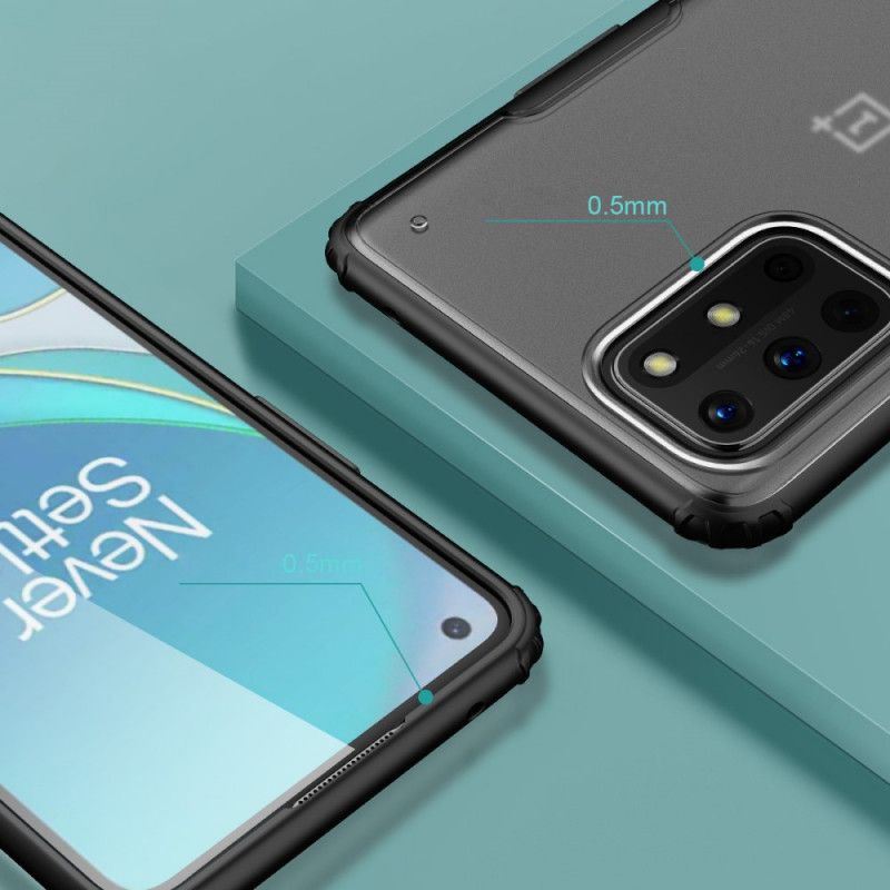 Case Hoesje OnePlus 8T Rood Zwart Telefoonhoesje Frosted Hybride