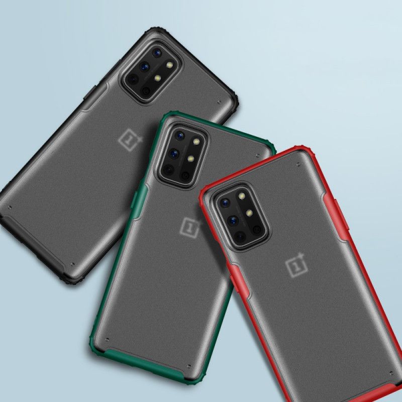 Case Hoesje OnePlus 8T Rood Zwart Telefoonhoesje Frosted Hybride