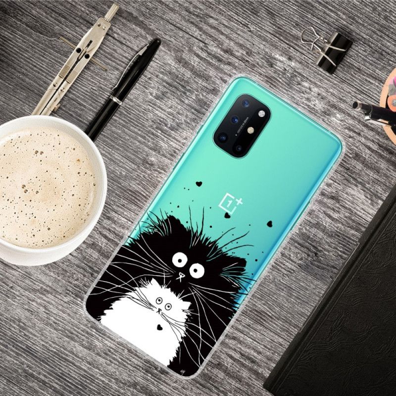 Case Hoesje OnePlus 8T Telefoonhoesje Kijk Naar De Gekke Katten