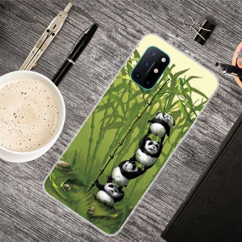 Case Hoesje OnePlus 8T Telefoonhoesje Stapel Panda'S