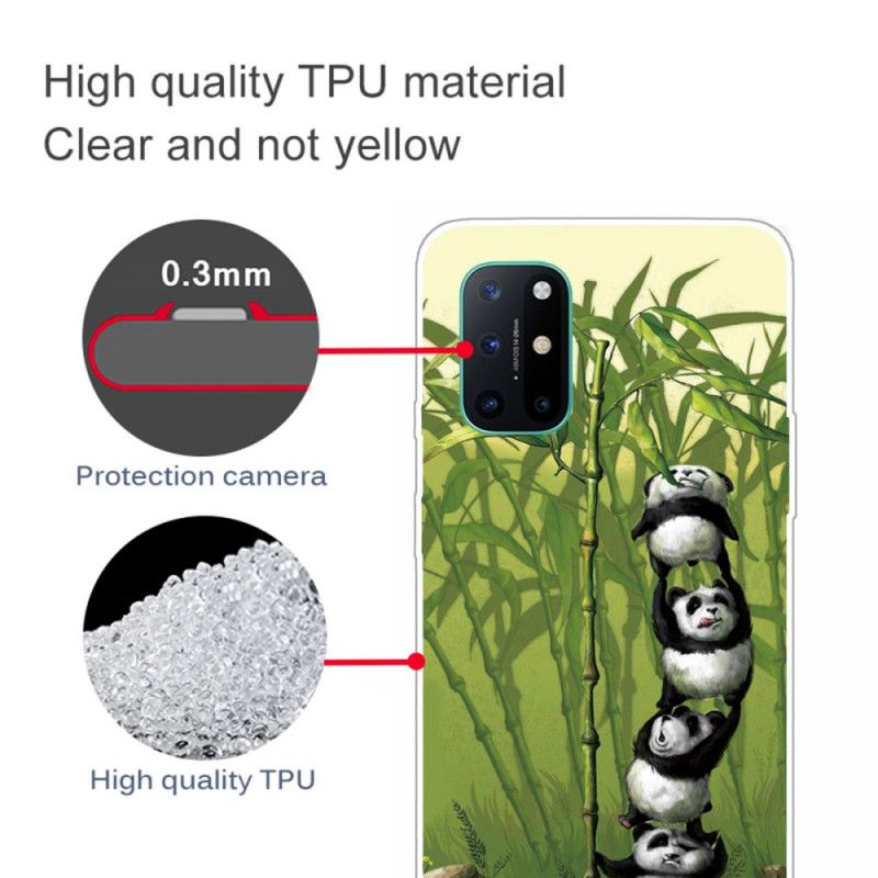 Case Hoesje OnePlus 8T Telefoonhoesje Stapel Panda'S