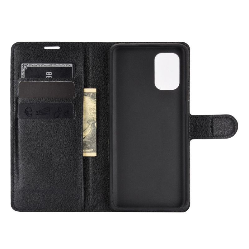 Cover Folio-hoesje OnePlus 8T Wit Zwart Telefoonhoesje Klassiek