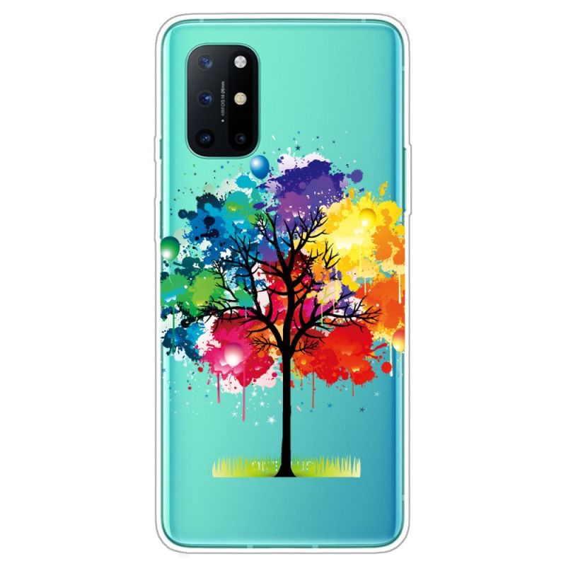 Cover Hoesje OnePlus 8T Telefoonhoesje Transparante Aquarelboom