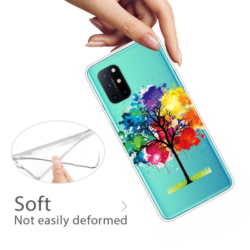 Cover Hoesje OnePlus 8T Telefoonhoesje Transparante Aquarelboom