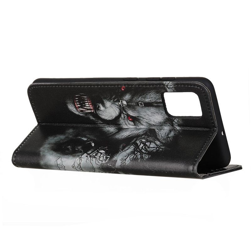Flip Case Leren OnePlus 8T Weerwolf
