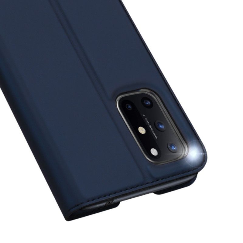 Folio-hoesje OnePlus 8T Donkerblauw Zwart Pro Dux Ducis Huid