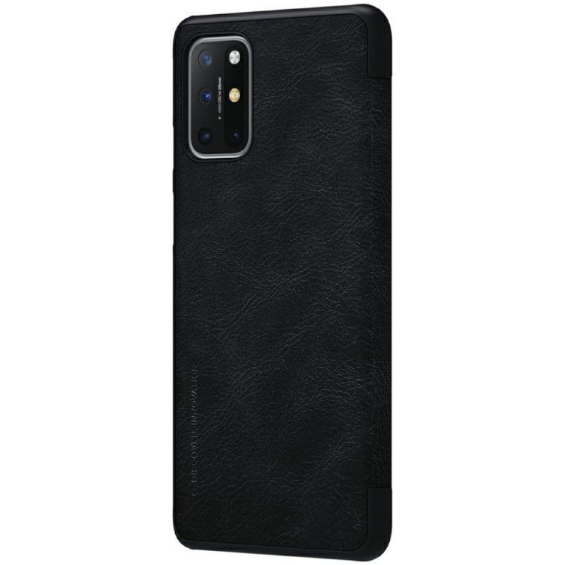 Folio-hoesje OnePlus 8T Rood Zwart Nillkin Qin-Reeks