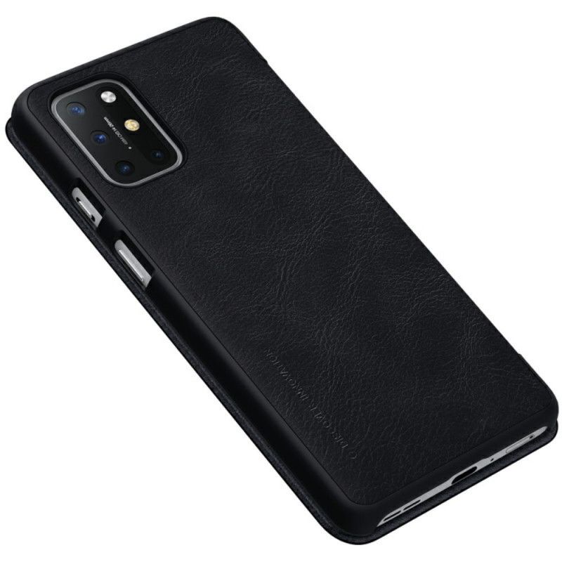 Folio-hoesje OnePlus 8T Rood Zwart Nillkin Qin-Reeks