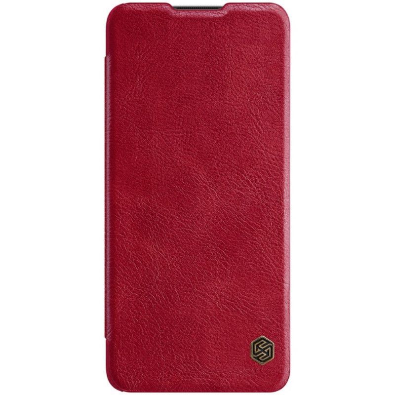 Folio-hoesje OnePlus 8T Rood Zwart Nillkin Qin-Reeks