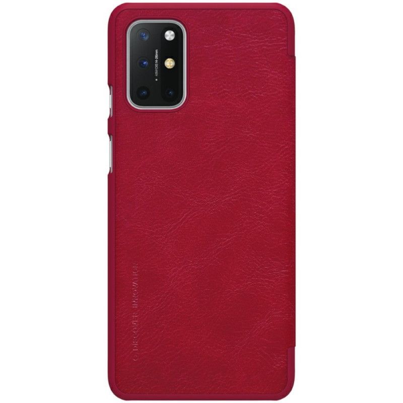 Folio-hoesje OnePlus 8T Rood Zwart Nillkin Qin-Reeks