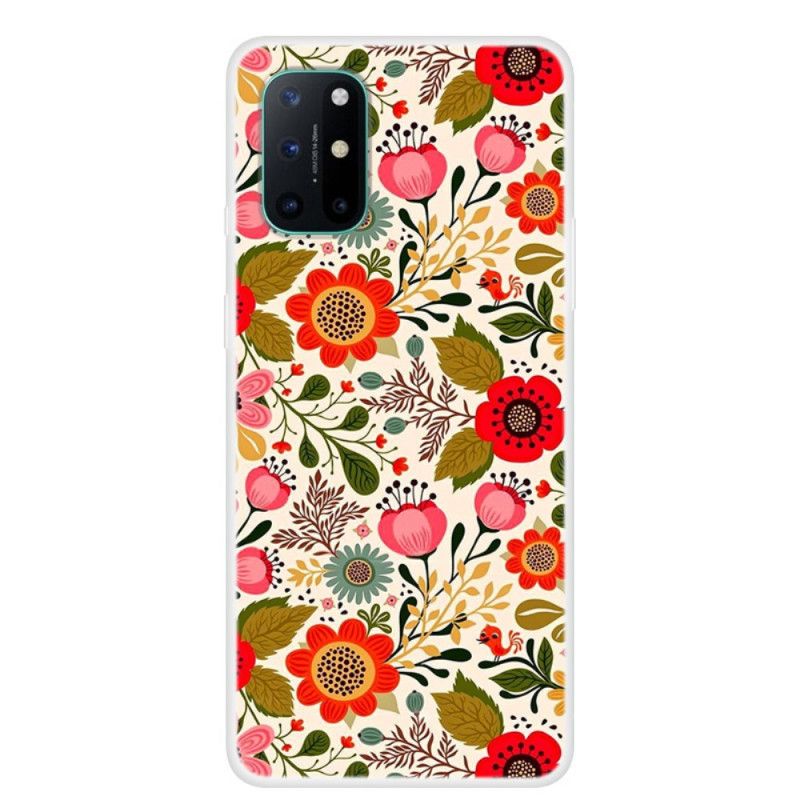 Hoesje OnePlus 8T Bloementapijt