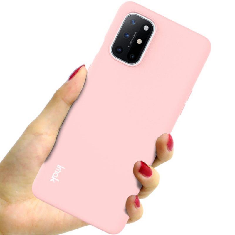 Hoesje OnePlus 8T Rood Zwart Imak Uc-2 Serie Velkleuren