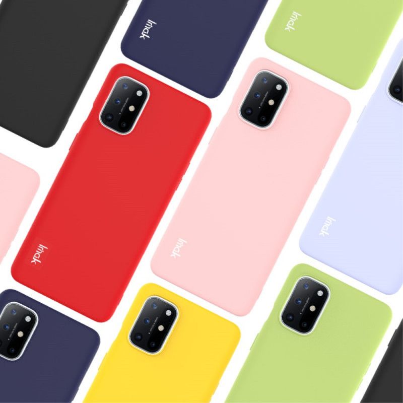 Hoesje OnePlus 8T Rood Zwart Imak Uc-2 Serie Velkleuren