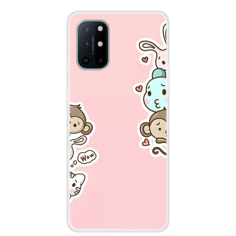 Hoesje OnePlus 8T Telefoonhoesje Wauw Dieren