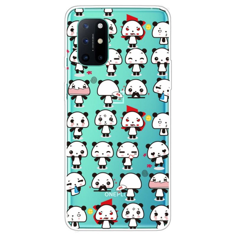 Hoesje OnePlus 8T Transparante Grappige Panda'S