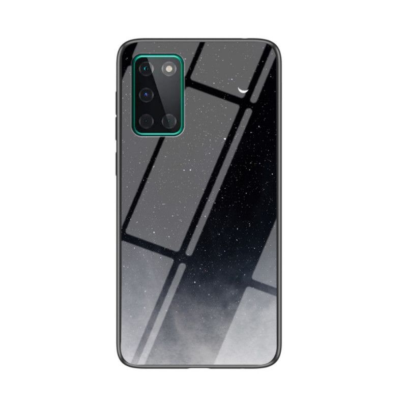Hoesje OnePlus 8T Wit Zwart Schoonheid Gehard Glas