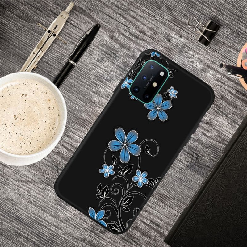 Hoesje voor OnePlus 8T Blauwe Bloemen