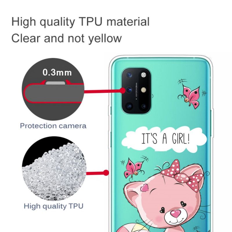 Hoesje voor OnePlus 8T Het Is Een Meisje