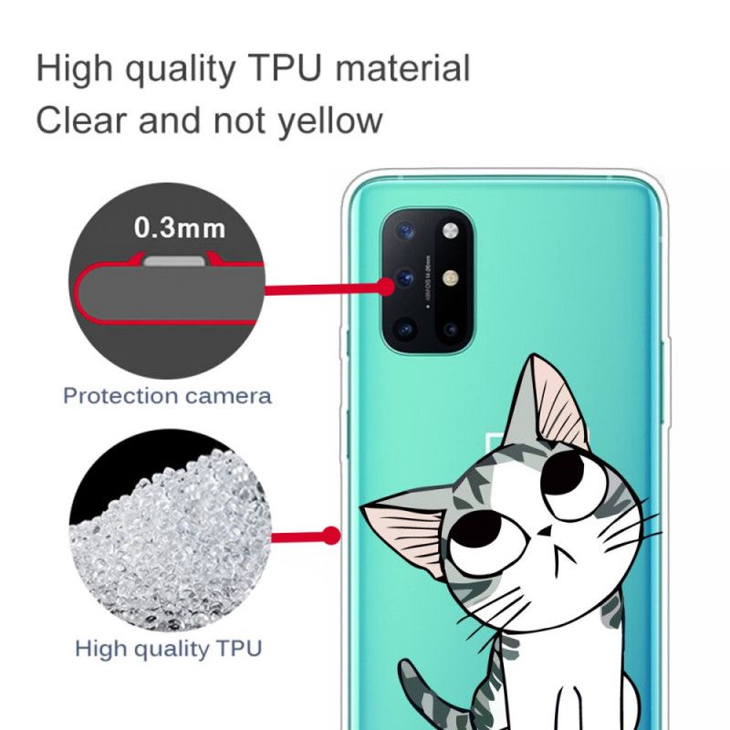Hoesje voor OnePlus 8T Kijk Naar De Grijze Kat