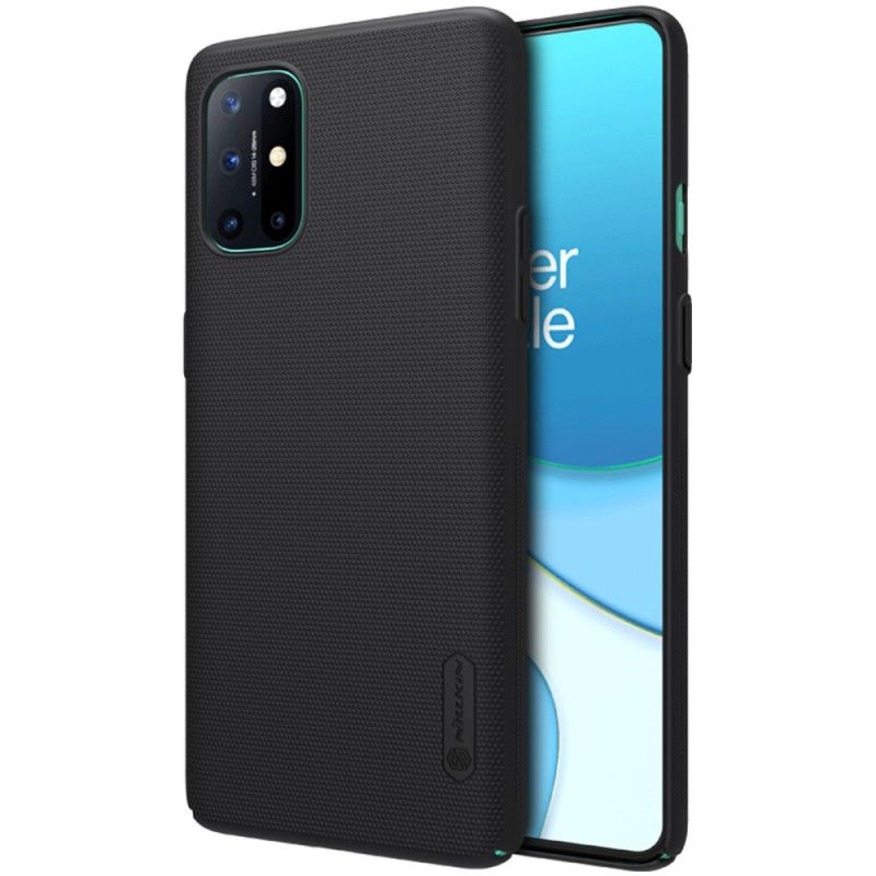 Hoesje voor OnePlus 8T Rood Zwart Stijve Frosted Nillkin