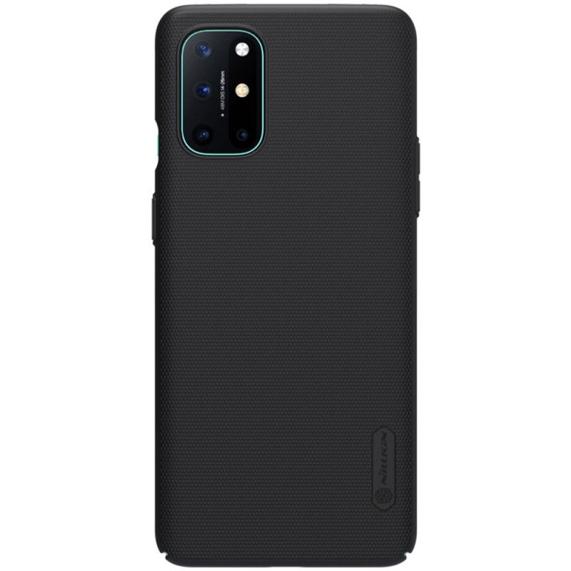 Hoesje voor OnePlus 8T Rood Zwart Stijve Frosted Nillkin