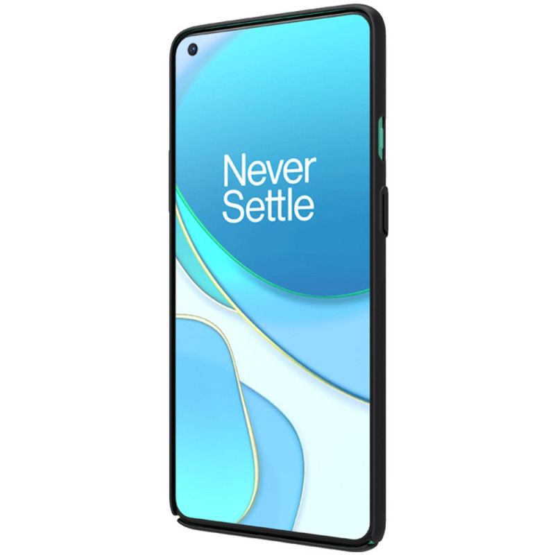 Hoesje voor OnePlus 8T Rood Zwart Stijve Frosted Nillkin