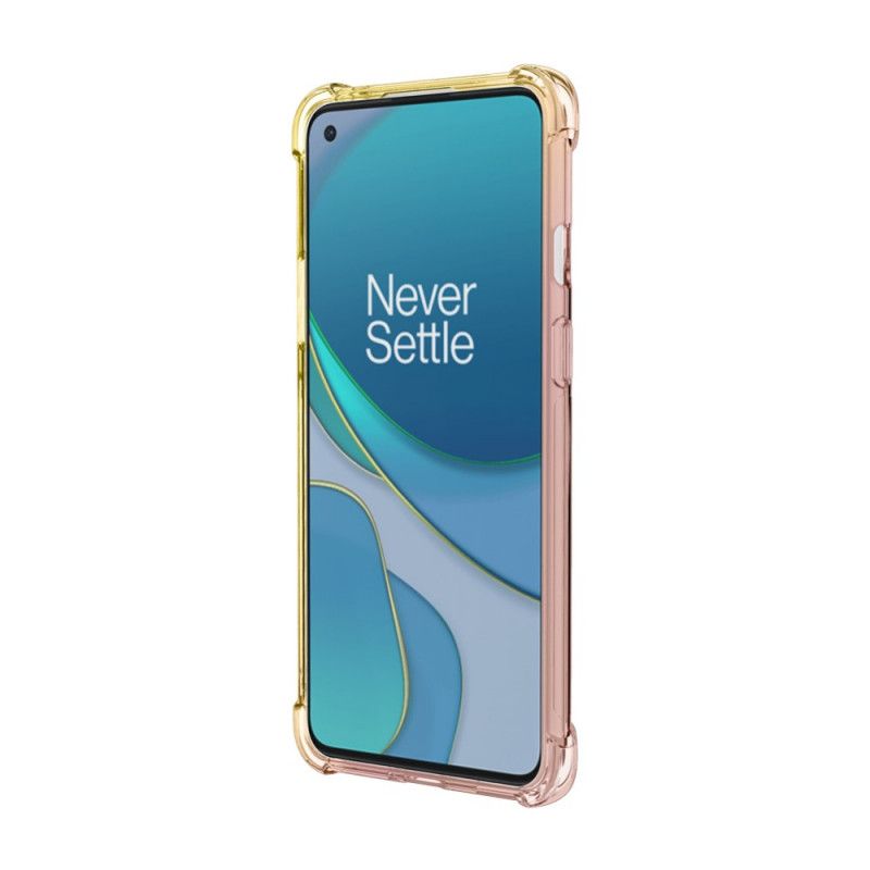 Hoesje voor OnePlus 8T Roze Magenta Kleurverloop