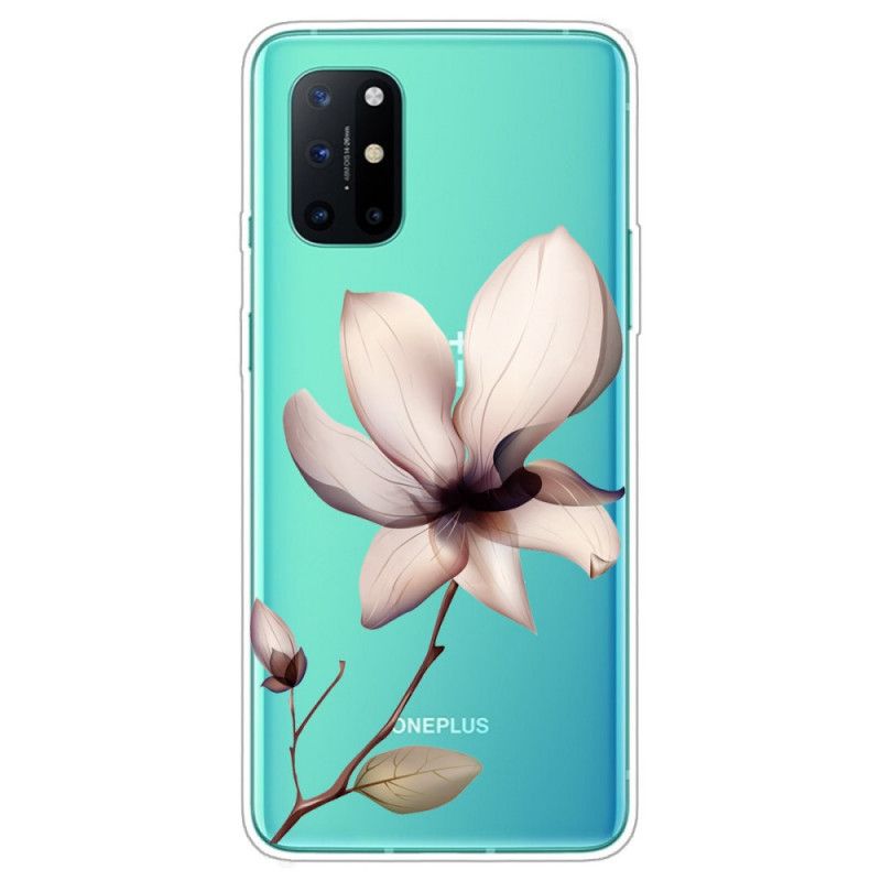 Hoesje voor OnePlus 8T Roze Magenta Premium Bloemen