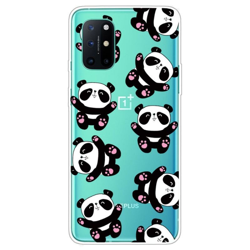 Hoesje voor OnePlus 8T Transparante Panda'S Hebben Plezier