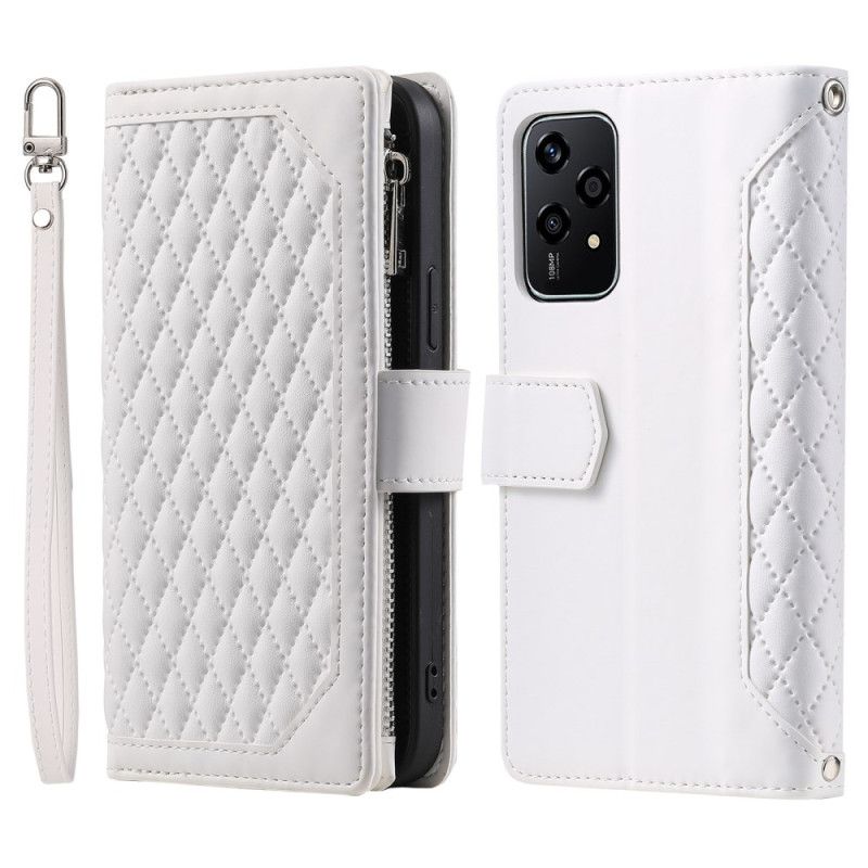 Folio-hoesje Honor 200 Lite Gewatteerd Met Riempje