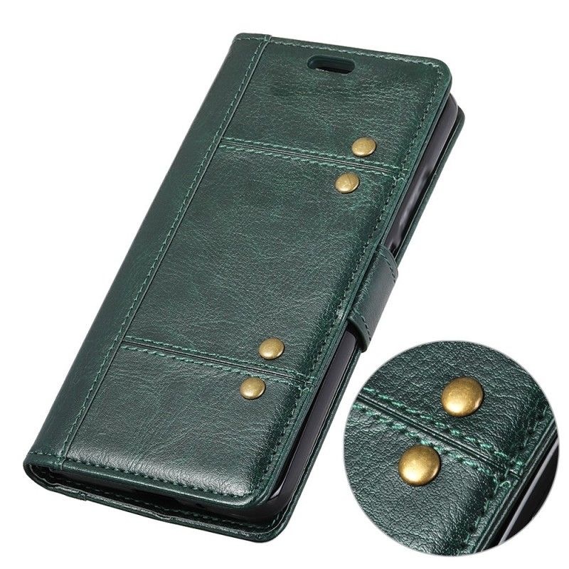 Bescherming Hoesje Huawei P30 Telefoonhoesje Antiek Leereffect