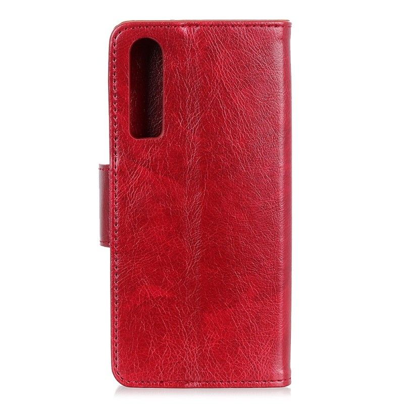 Bescherming Hoesje Huawei P30 Telefoonhoesje Glanzend Leereffect