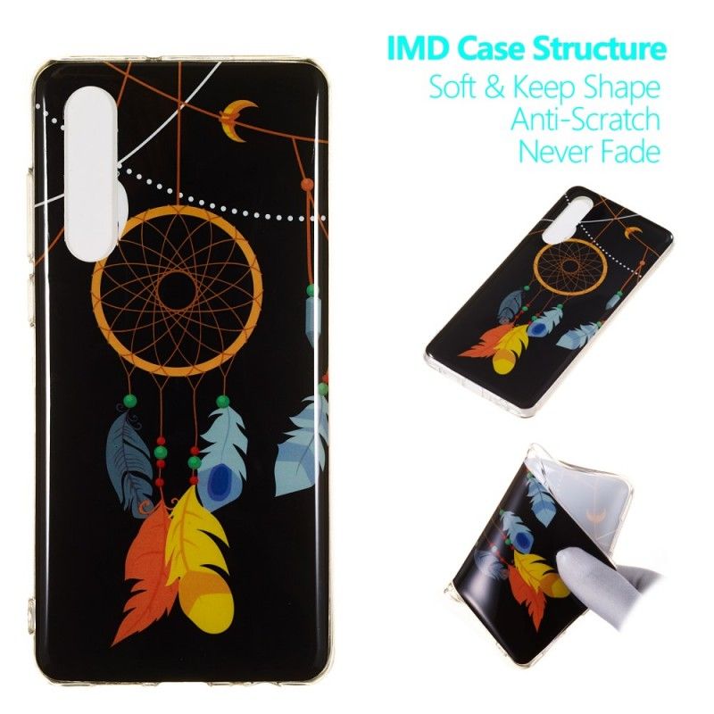 Case Hoesje Huawei P30 Telefoonhoesje Unieke Fluorescerende Dromenvanger