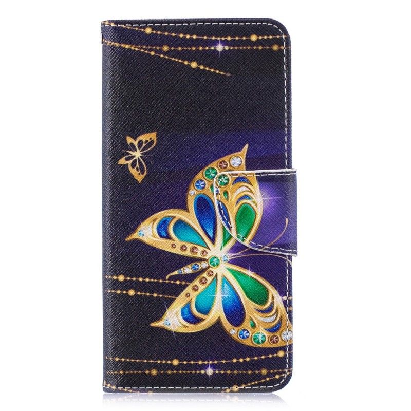 Cover Folio-hoesje Huawei P30 Telefoonhoesje Magische Vlinder