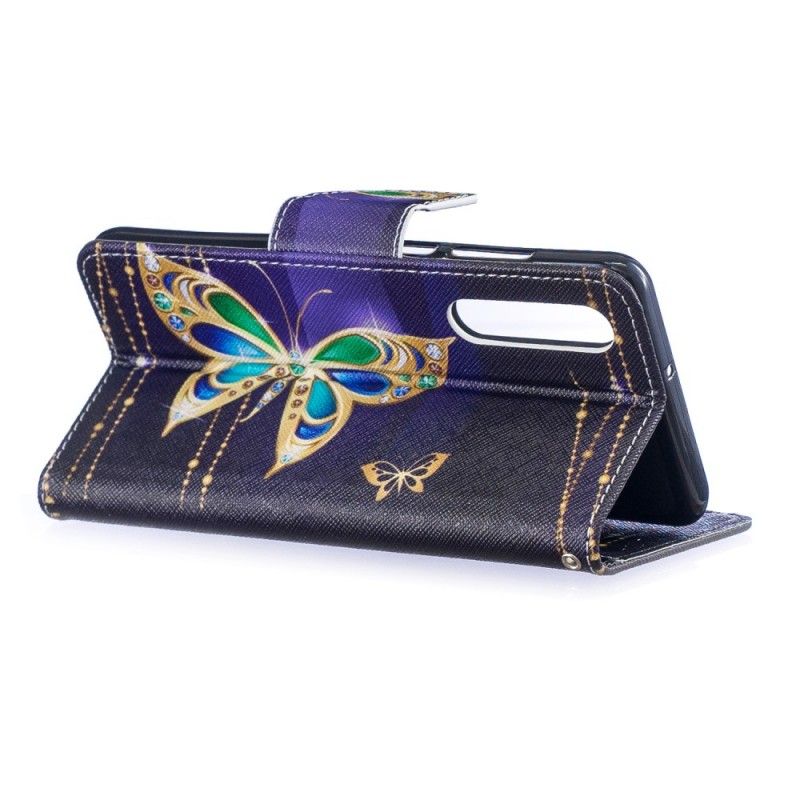 Cover Folio-hoesje Huawei P30 Telefoonhoesje Magische Vlinder