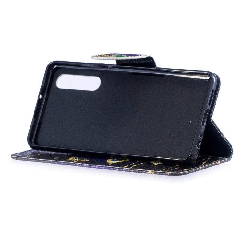 Cover Folio-hoesje Huawei P30 Telefoonhoesje Magische Vlinder