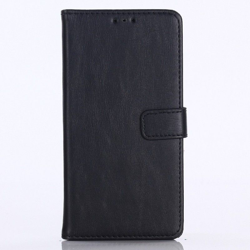 Flip Case Leren Huawei P30 Bruin Zwart Retro Kunstleer