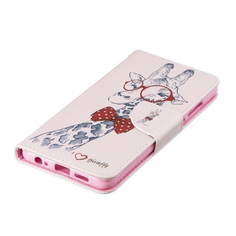 Flip Case Leren Huawei P30 Nerdgiraf