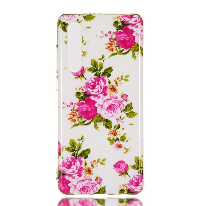 Hoesje Huawei P30 Fluorescerende Vrijheidsbloemen