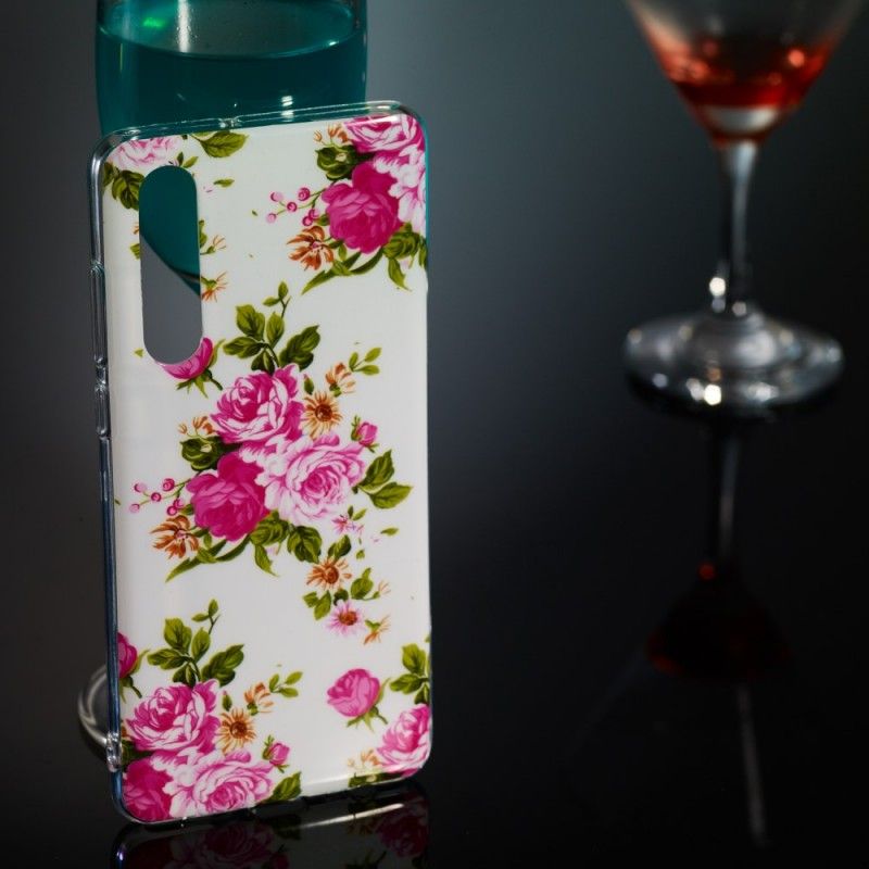 Hoesje Huawei P30 Fluorescerende Vrijheidsbloemen