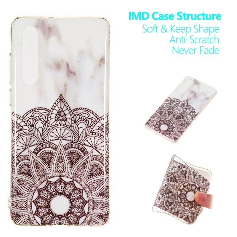 Hoesje Huawei P30 Gemarmerde Mandala